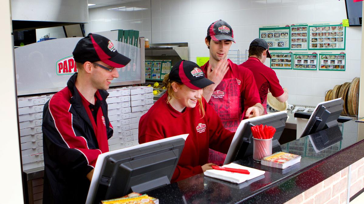 The opening of Papa Johns Carlisle.